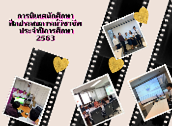 การนิเทศนักศึกษาฝึกงานชั้นปีที่ 4
ประจำปีการศึกษา 2563